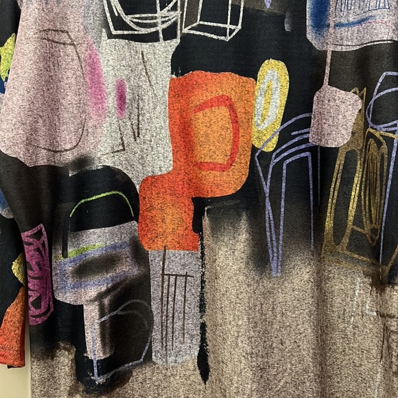 NWT Bali Print 3/4 Sleeves Top size Medium - Picture 4 of 7